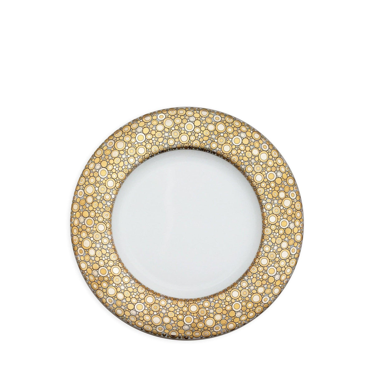 Ellington Shimmer Gold &amp; Platinum Salad Plate - Caskata